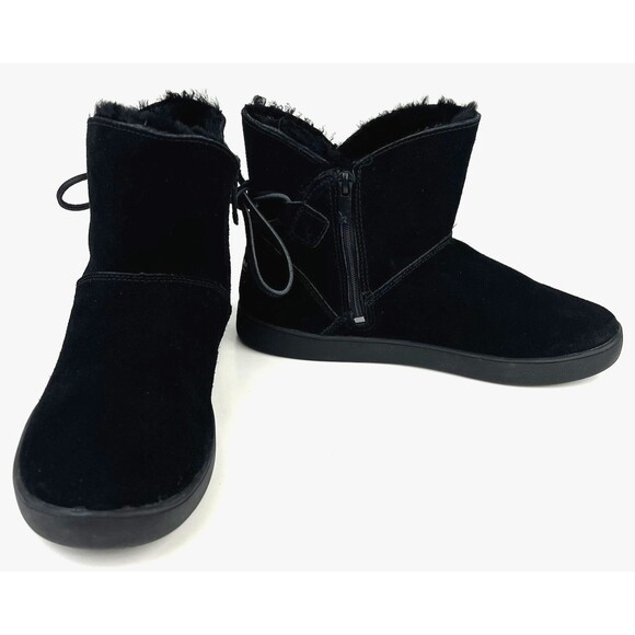Koolaburra By UGG Boots Womens Size 7 Shazi Mini Ankle Zip Booties 1019362 Suede - Picture 6 of 9